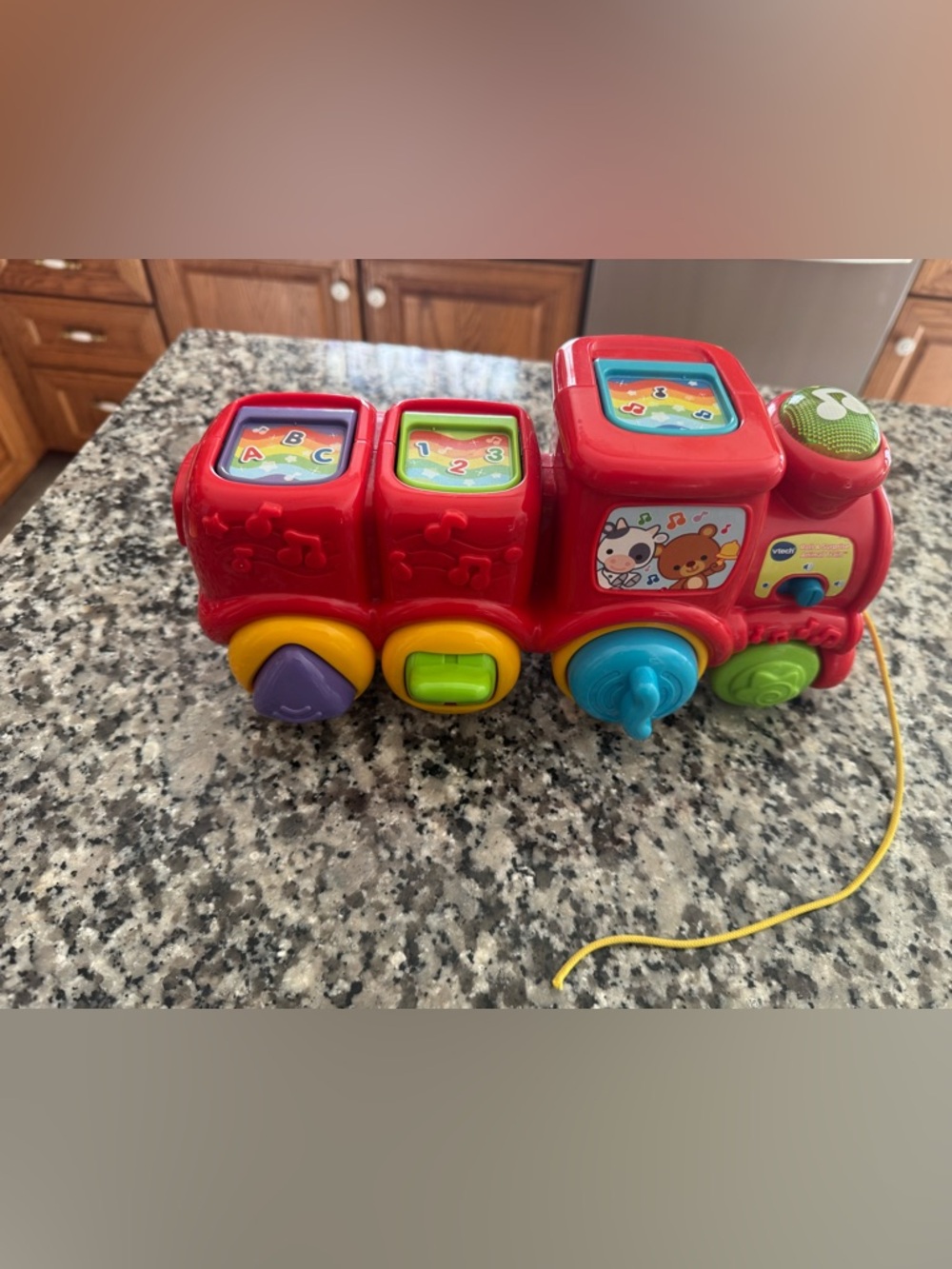 Vtech Red Pull-Along Animal Train with Blue, Yellow, Orange & Purple Characters - Picture 2 of 2